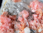 4.1cms RHODOCHROSITE RHOMBOHEDRAL QUARTZ Premium Miniature Crystals Huayllapon Pasto Bueno Mine Peru Collector Mineral Specimen R389