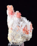 3.3cms RHODOCHROSITE RHOMBOHEDRAL QUARTZ Premium Miniature Crystals Huayllapon Pasto Bueno Mine Peru Collector Mineral Specimen R395