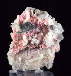 5.5cms RHODOCHROSITE RHOMBOHEDRAL QUARTZ Premium Miniature Crystals Huayllapon Pasto Bueno Mine Peru Collector Mineral Specimen R396