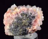 4.5cms RHODOCHROSITE ROSETTE QUARTZ  Peru Pink Crystals Needles Collector Mineral Specimen R398