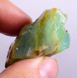 26grs BLUE OPAL ROUGH Peru Rough Scenic Quality Translucent Jewelry O658