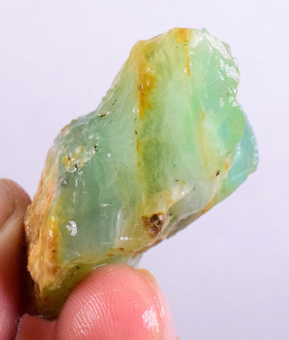 26grs BLUE OPAL ROUGH Peru Rough Scenic Quality Translucent Jewelry O658