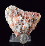 6.2cms RHODOCHROSITE RHOMBOHEDRAL QUARTZ Premium Miniature Crystals Huayllapon Pasto Bueno Mine Peru Collector Mineral Specimen R399
