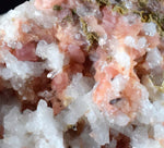 6.2cms RHODOCHROSITE RHOMBOHEDRAL QUARTZ Premium Miniature Crystals Huayllapon Pasto Bueno Mine Peru Collector Mineral Specimen R399