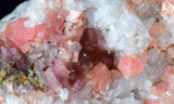 4.4cms RHODOCHROSITE RHOMBOHEDRAL QUARTZ Premium Miniature Crystals Huayllapon Pasto Bueno Mine Peru Collector Mineral Specimen R403