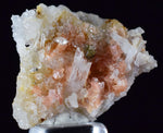 2.6cms RHODOCHROSITE RHOMBOHEDRAL QUARTZ Premium Miniature Crystals Huayllapon Pasto Bueno Mine Peru Collector Mineral Specimen R404