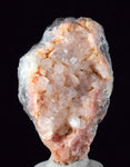 5.4cms RHODOCHROSITE ROSETTE QUARTZ  Peru Pink Crystals Needles Collector Mineral Specimen R405