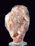 5.4cms RHODOCHROSITE ROSETTE QUARTZ  Peru Pink Crystals Needles Collector Mineral Specimen R405