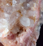 5.4cms RHODOCHROSITE ROSETTE QUARTZ  Peru Pink Crystals Needles Collector Mineral Specimen R405