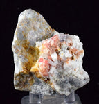 6cms RHODOCHROSITE RHOMBOHEDRAL QUARTZ Premium Miniature Crystals Huayllapon Pasto Bueno Mine Peru Collector Mineral Specimen R407