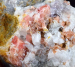 6cms RHODOCHROSITE RHOMBOHEDRAL QUARTZ Premium Miniature Crystals Huayllapon Pasto Bueno Mine Peru Collector Mineral Specimen R407