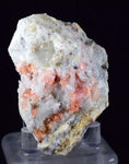 4.9cms RHODOCHROSITE RHOMBOHEDRAL QUARTZ Premium Miniature Crystals Huayllapon Pasto Bueno Mine Peru Collector Mineral Specimen R408