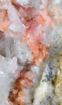 4.9cms RHODOCHROSITE RHOMBOHEDRAL QUARTZ Premium Miniature Crystals Huayllapon Pasto Bueno Mine Peru Collector Mineral Specimen R408