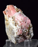 5.8cms RHODOCHROSITE RHOMBOHEDRAL QUARTZ Premium Miniature Crystals Huayllapon Pasto Bueno Mine Peru Collector Mineral Specimen R409