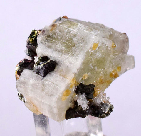 2.7cms APATITE SIDERITE QUARTZ Crystals Chalcopyrite Bornite Peru Mineral Specimen A488