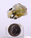 2.7cms APATITE SIDERITE QUARTZ Crystals Chalcopyrite Bornite Peru Mineral Specimen A488