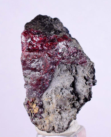 3.5cms PROUSTITE RUBY SILVER Galena Pyrite Crystals Uchucchacua Mine Peru Mineal Specimen H260