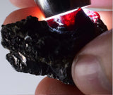 3.5cms PROUSTITE RUBY SILVER Galena Pyrite Crystals Uchucchacua Mine Peru Mineal Specimen H260