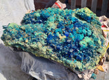 50cms MUSEUM NATURAL CHALCANTHITE  Giant Peru Copper Botryoidal Crystals Druzy Translucent Electric Blue Shiny Mineral Specimen