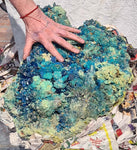 50cms MUSEUM NATURAL CHALCANTHITE  Giant Peru Copper Botryoidal Crystals Druzy Translucent Electric Blue Shiny Mineral Specimen
