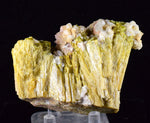 8.5ms EPIDOTE CALCITE CRYSTALS Cluster Peru Green Color Mineral Specimen C877