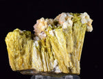 8.5ms EPIDOTE CALCITE CRYSTALS Cluster Peru Green Color Mineral Specimen C877