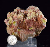 7ms EPIDOTE CALCITE CRYSTALS Cluster Peru Green Color Mineral Specimen C878