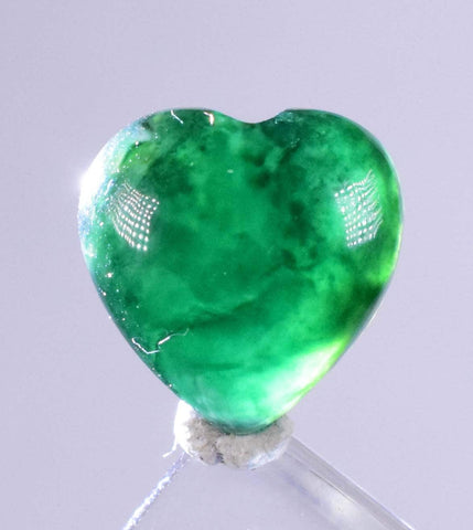 4carats GEM SILICA CHRYSOCOLLA Emeraldine Chalcedony Peru Cabochon Quartz Emerald Color Jade Color B914