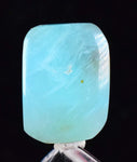 8carats BLUE OPAL CABOCHON Pendant Wire Wrap Caribean Turquoise Color Peru B916