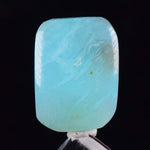 8carats BLUE OPAL CABOCHON Pendant Wire Wrap Caribean Turquoise Color Peru B916
