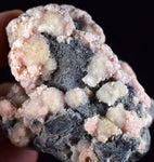 6.2cms RHODOCHROSITE QUARTZ GALENA Cajatambo Peru Premium Crystals Collector Mineral Specimen R416