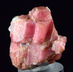 3.4cms RHODOCHROSITE RHOMBOHEDRAL QUARTZ Premium Miniature Crystals Huayllapon Pasto Bueno Mine Peru Collector Mineral Specimen R385