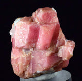 3.4cms RHODOCHROSITE RHOMBOHEDRAL QUARTZ Premium Miniature Crystals Huayllapon Pasto Bueno Mine Peru Collector Mineral Specimen R385