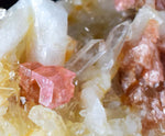 4.4cms RHODOCHROSITE RHOMBOHEDRAL QUARTZ Premium Miniature Crystals Huayllapon Pasto Bueno Mine Peru Collector Mineral Specimen R388