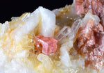 4.4cms RHODOCHROSITE RHOMBOHEDRAL QUARTZ Premium Miniature Crystals Huayllapon Pasto Bueno Mine Peru Collector Mineral Specimen R388