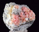4.1cms RHODOCHROSITE RHOMBOHEDRAL QUARTZ Premium Miniature Crystals Huayllapon Pasto Bueno Mine Peru Collector Mineral Specimen R389