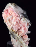 5.5cms RHODOCHROSITE RHOMBOHEDRAL QUARTZ Premium Miniature Crystals Huayllapon Pasto Bueno Mine Peru Collector Mineral Specimen R396
