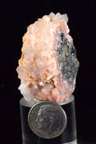 4.5cms RHODOCHROSITE ROSETTE QUARTZ  Peru Pink Crystals Needles Collector Mineral Specimen R398