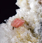 4.6cms RHODOCHROSITE RHOMBOHEDRAL QUARTZ Premium Miniature Crystals Huayllapon Pasto Bueno Mine Peru Collector Mineral Specimen R402