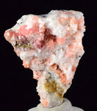 4.4cms RHODOCHROSITE RHOMBOHEDRAL QUARTZ Premium Miniature Crystals Huayllapon Pasto Bueno Mine Peru Collector Mineral Specimen R403