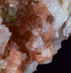 2.6cms RHODOCHROSITE RHOMBOHEDRAL QUARTZ Premium Miniature Crystals Huayllapon Pasto Bueno Mine Peru Collector Mineral Specimen R404