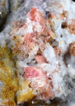6cms RHODOCHROSITE RHOMBOHEDRAL QUARTZ Premium Miniature Crystals Huayllapon Pasto Bueno Mine Peru Collector Mineral Specimen R407