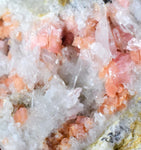 4.9cms RHODOCHROSITE RHOMBOHEDRAL QUARTZ Premium Miniature Crystals Huayllapon Pasto Bueno Mine Peru Collector Mineral Specimen R408