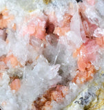 4.9cms RHODOCHROSITE RHOMBOHEDRAL QUARTZ Premium Miniature Crystals Huayllapon Pasto Bueno Mine Peru Collector Mineral Specimen R408