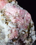 5.8cms RHODOCHROSITE RHOMBOHEDRAL QUARTZ Premium Miniature Crystals Huayllapon Pasto Bueno Mine Peru Collector Mineral Specimen R409