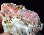 5.8cms RHODOCHROSITE RHOMBOHEDRAL QUARTZ Premium Miniature Crystals Huayllapon Pasto Bueno Mine Peru Collector Mineral Specimen R409
