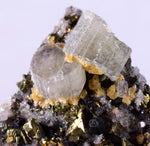 3.6cms APATITE SIDERITE QUARTZ Crystals Chalcopyrite Bornite Pyrite Peru Mineral Specimen A492