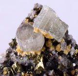 3.6cms APATITE SIDERITE QUARTZ Crystals Chalcopyrite Bornite Pyrite Peru Mineral Specimen A492