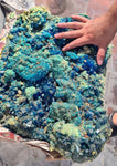50cms MUSEUM NATURAL CHALCANTHITE  Giant Peru Copper Botryoidal Crystals Druzy Translucent Electric Blue Shiny Mineral Specimen