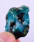 8.6grs GEM SILICA CHRYSOCOLLA Blue Chalcedony Rough Peru Mineral Specimen S71